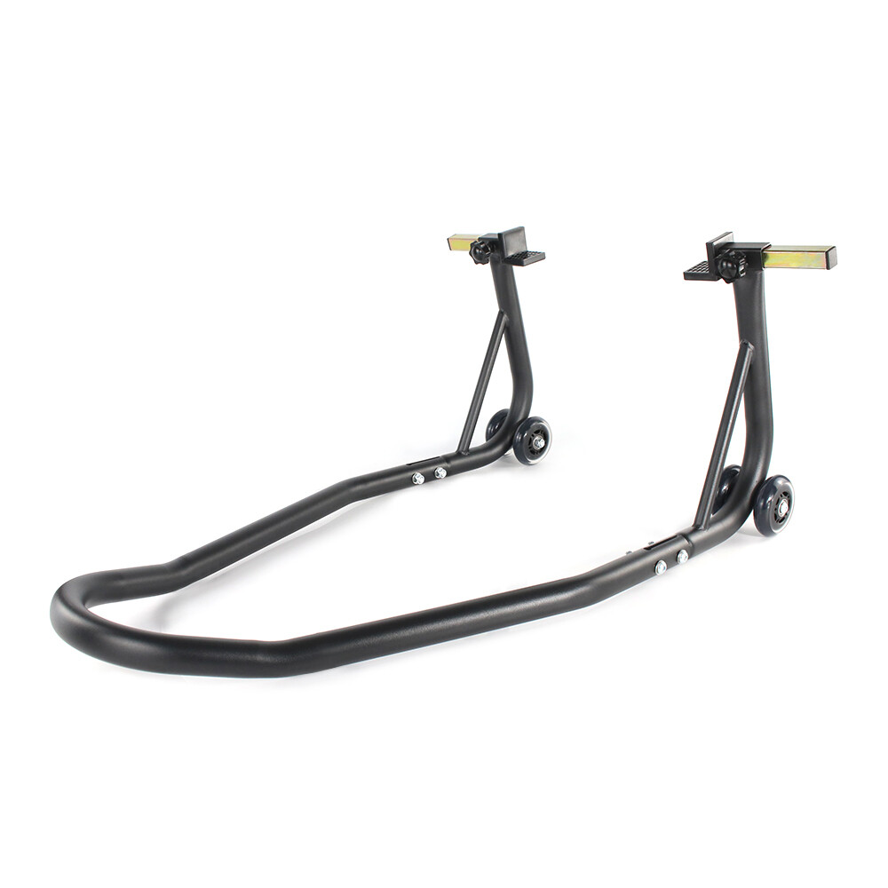 Adjustable Forklift Stand Rear Wheel Lift Swingarm Spool Paddock Stand Black