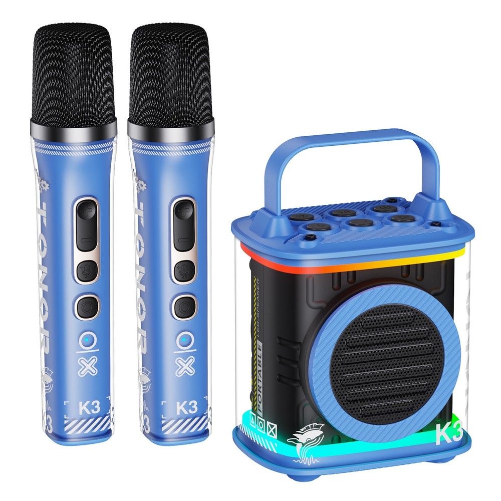 TONOR Mini Karaoke Machine with 2 Wireless Microphones
