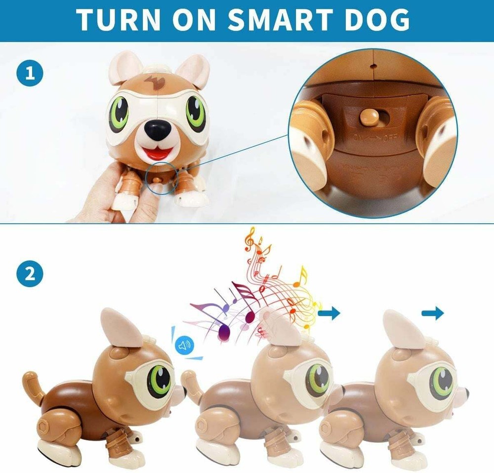 DIY Electronics Pet Dog with Bone, Interactive toy