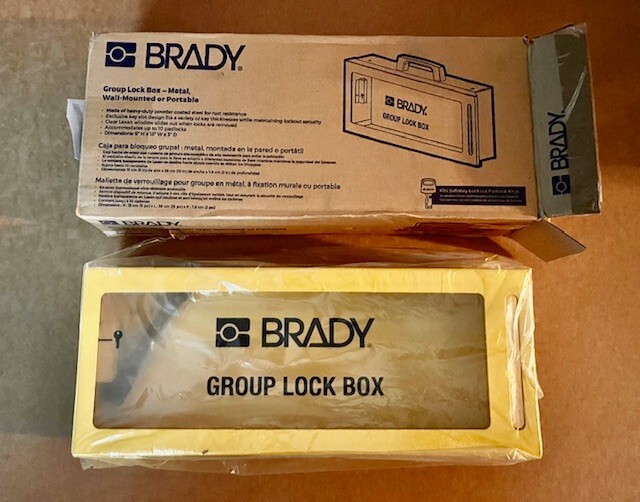 Brady Lg252m Group Lockout Box Yellow