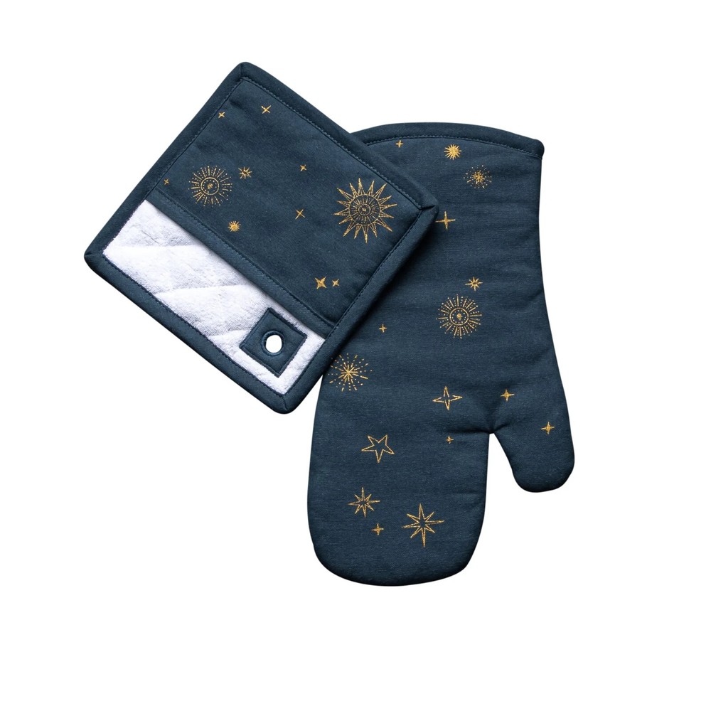 ❄️🎄Thyme & Table  Mitts Set (2) Celestal Phom 🎄❄️