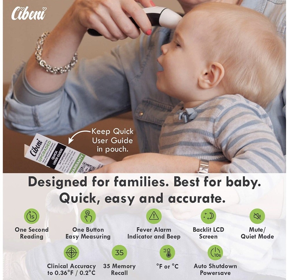 Multi-functional Digital Infrared Forehead and Ear Thermometer