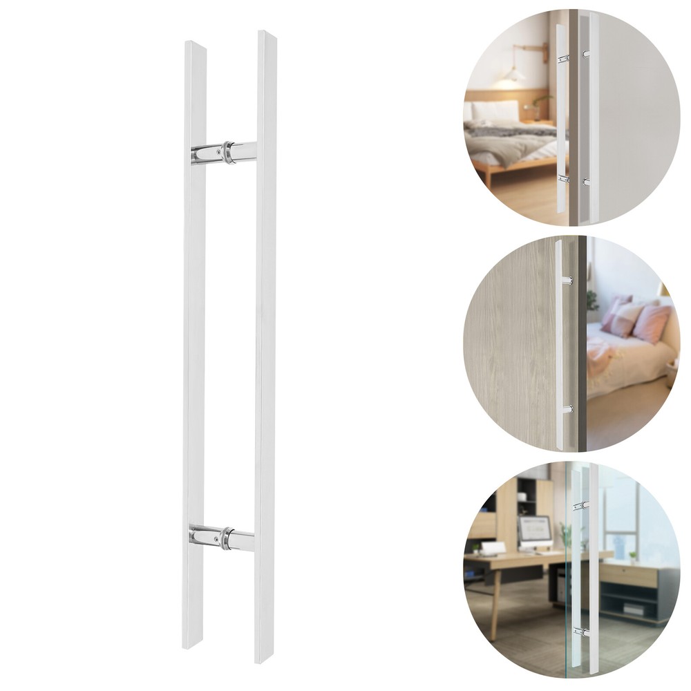 Stainless Steel Push Pull Door Handle, Modern Ergonomic Design for Easy Use