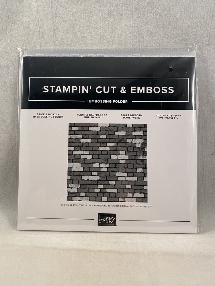 BRICK & MORTAR 3D Embossing Folder Stampin Up Texture A23