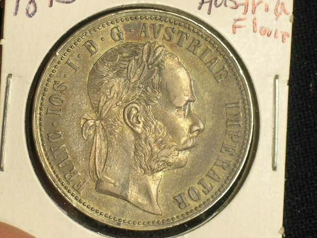 1873 Austria Floren   - Nice Coin!                        C1015-1