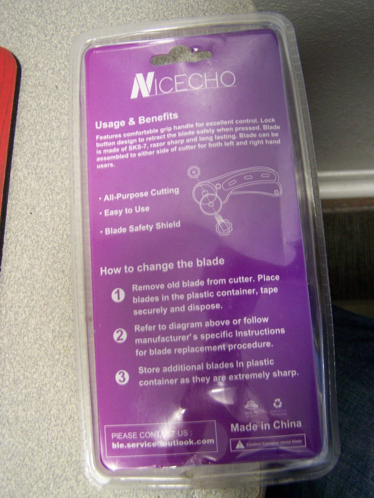 Rotary Cutter Nicecho 45mm Fabric Cutters