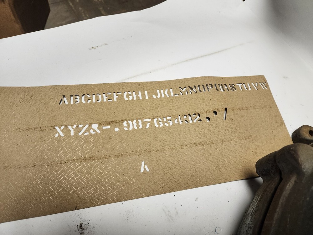 Diagraph Stencil Machine Spec NO. GG-S-747 (Character Size: 1/2 Inch)
