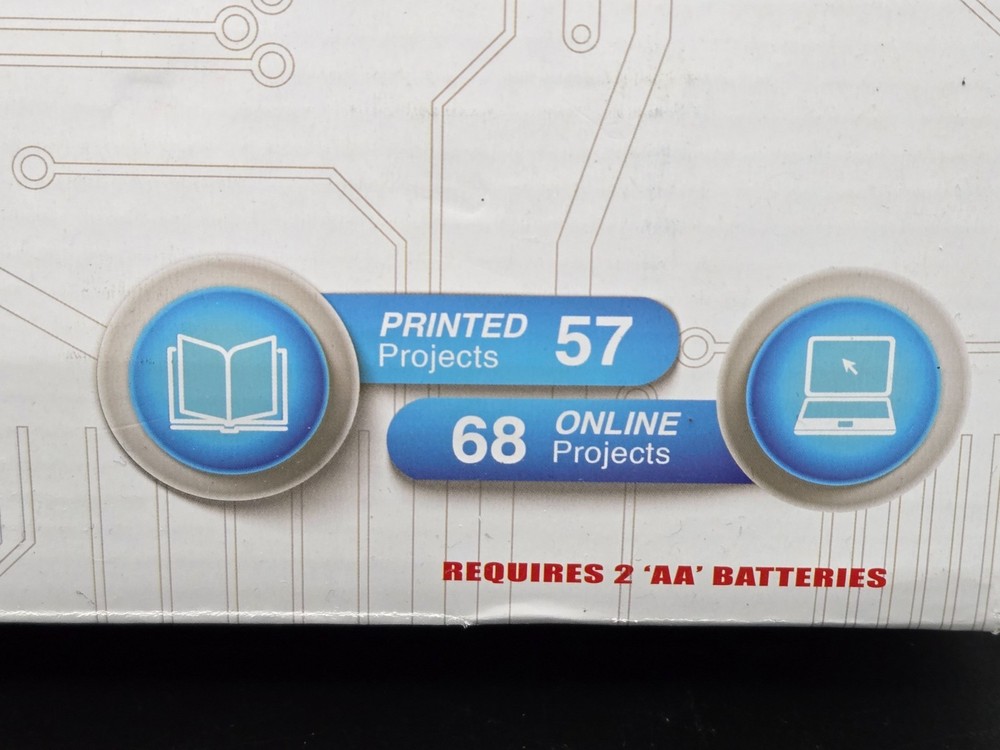 SNAP CIRCUITS Skill Builder 125 Projects Parts New Open Box Distressed Package