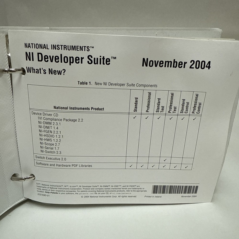 National Instruments Developer Suite 2004 12 CD bundle + Additions