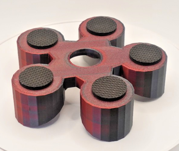 Bowling Ball Spinner Cup - Red and Black