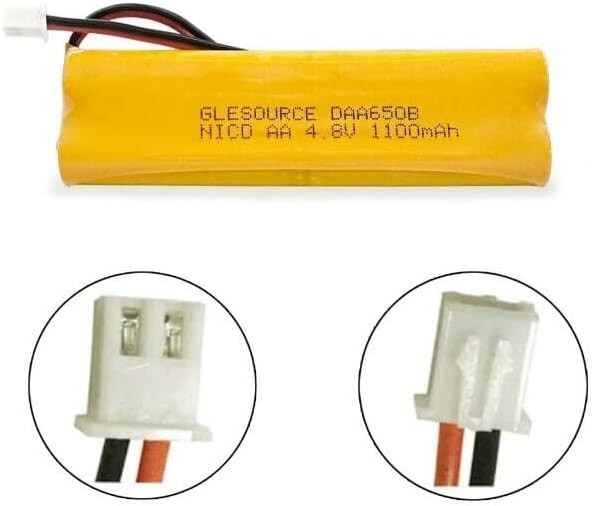 Emergency Lighting Battery 4.8V 1100mAh Ni-CD Replacement 2 Pack
