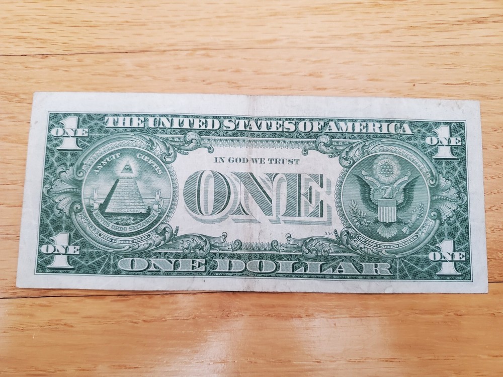 $1 Bill Silver Certificate Blue Seal Series 1957B