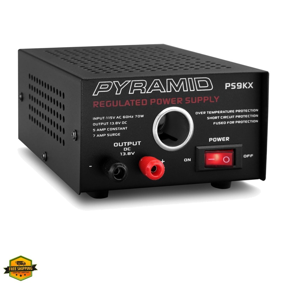 PS9KX Universal Compact Bench Power Supply-5 Amp Linear Regulated Home Lab Be...