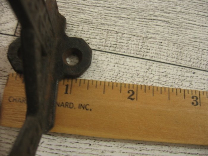 Antique Victorian Cast Double Coat & Hat Hook Wall Mount Embossed