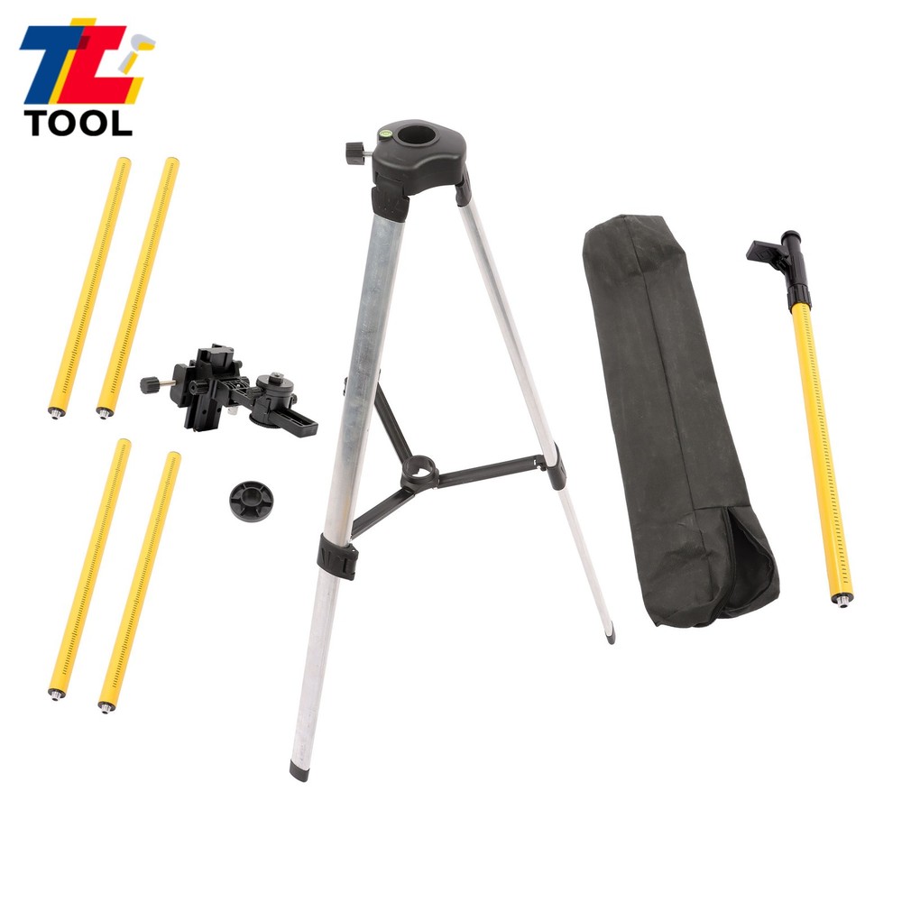 3.7M Laser Pole 12 Ft Laser Level Pole With Tripod Adjustable Telescoping