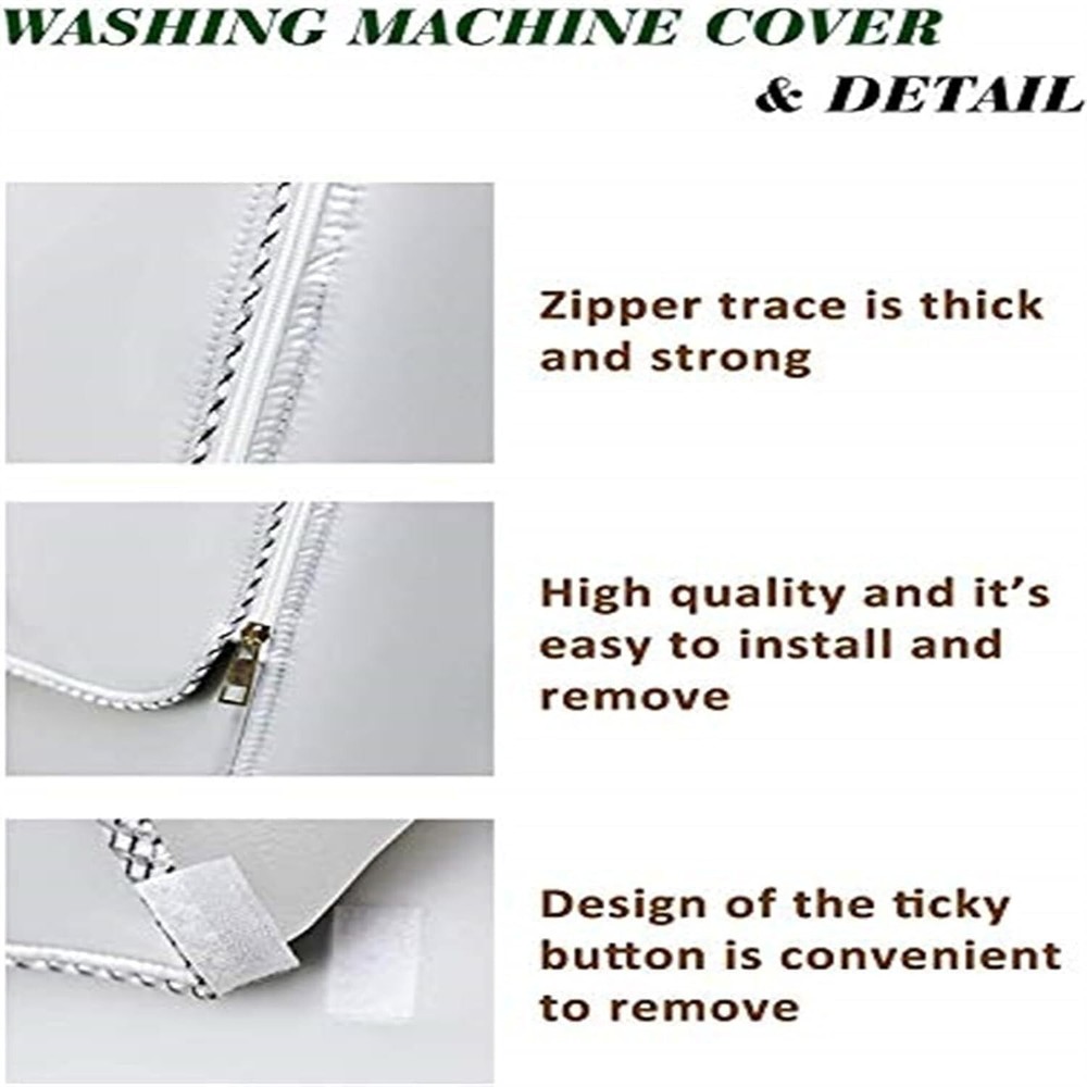 Durable Front-Loading Washer Cover with Anti-UV Protection - Easy Clean Design