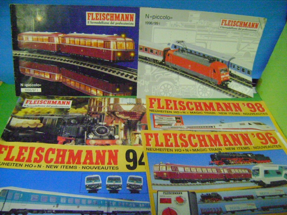 FLEISCHMANN CATALOGUES THE VARIOUS YEARS