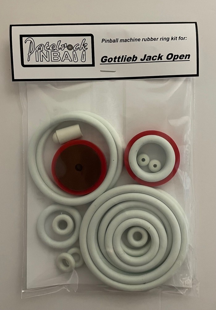 1977 Gottlieb Jack Open Pinball Machine Rubber Ring Kit