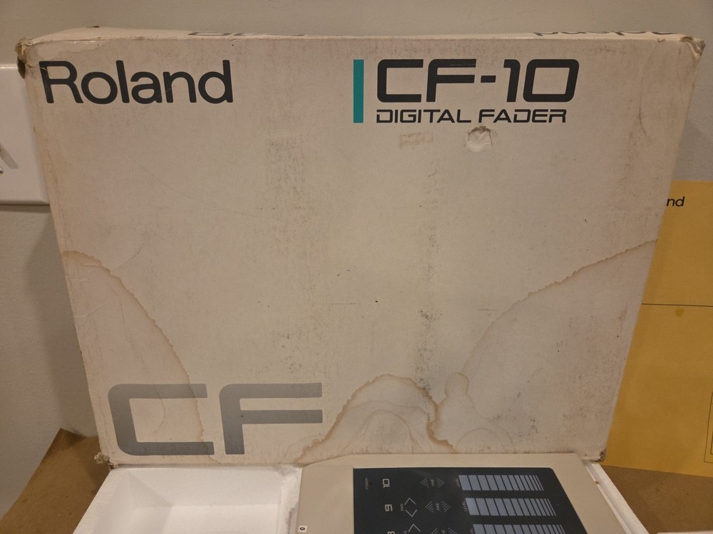 Roland CF-10 Digital Fader Controller MIDI Mixing Control Surface Tested