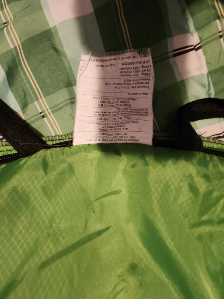 Sleeping Bag Green Ozark Trail