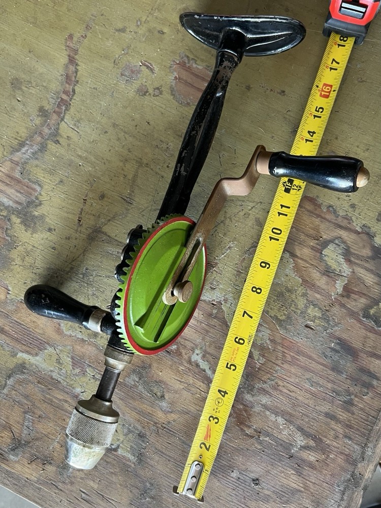 Vintage Cast Iron Hand Drill / Breast Drill