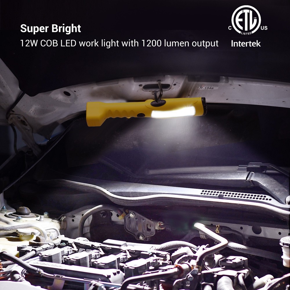 DEWENWILS 15ft LED Work Light, Underhood Work Light,Handheld Corded Work Light