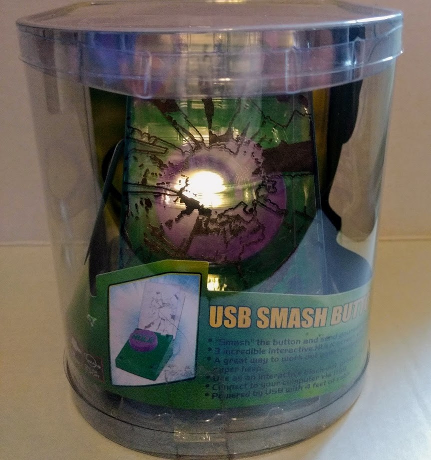Hulk Smash Button Computer USB Gadget Marvel Screen Effect Interactive Toy New