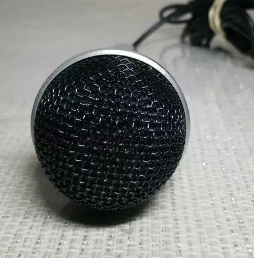 CES High Grade Professional Low-Noise Cable Microphone On Off Switch Silver