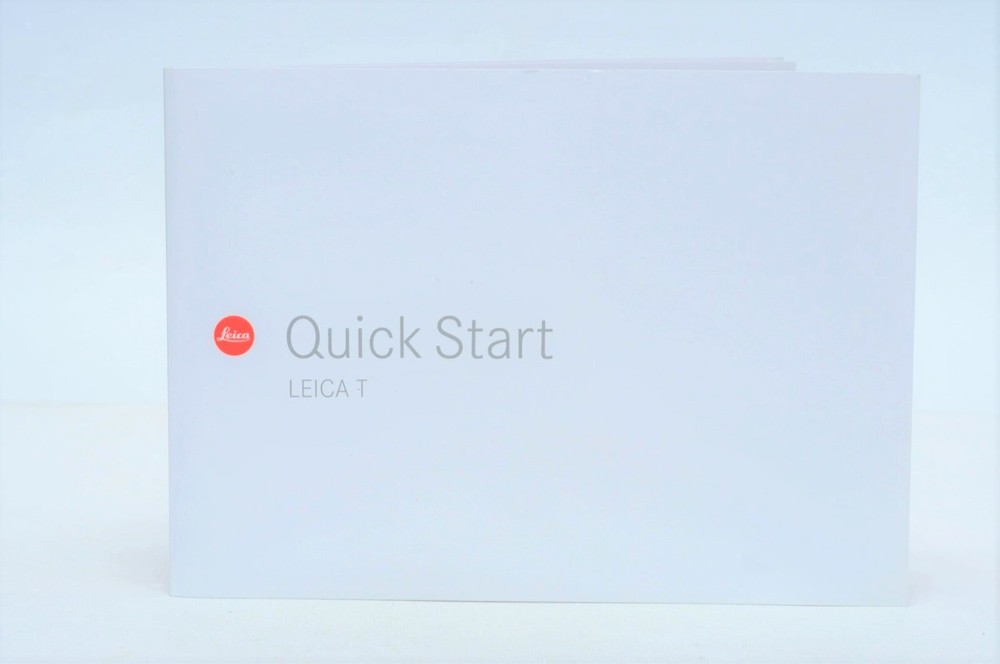 Leica T Original Quick Start Guide Instruction Manual
