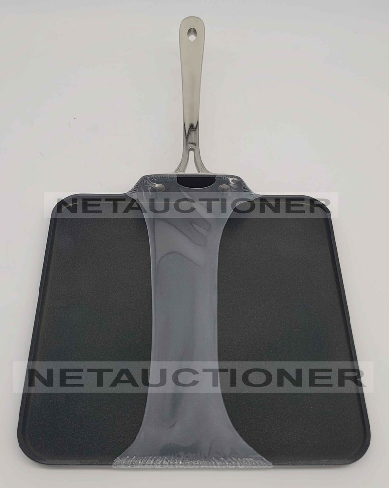 New ALL-CLAD 11" Hard Anodized B1 Nonstick Square Griddle & Grill Set Bundle