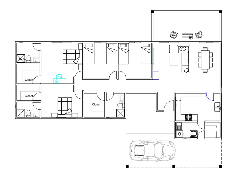 23' x 69 ' Ft House Home Building Plan With AutoCAD File & 3D Visualization