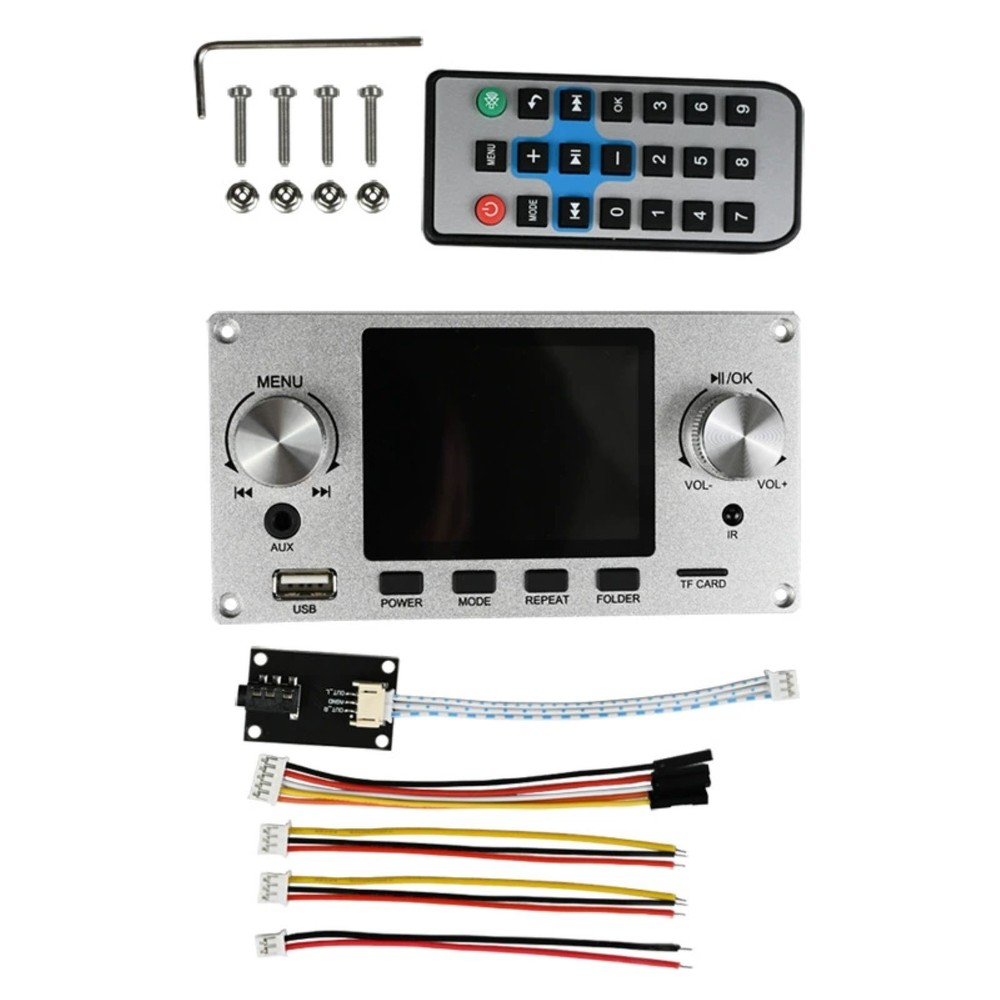1set 2.8in IPS Decoder Board Bluetooth MP3 TF USB Aux IR I2S Audio Module