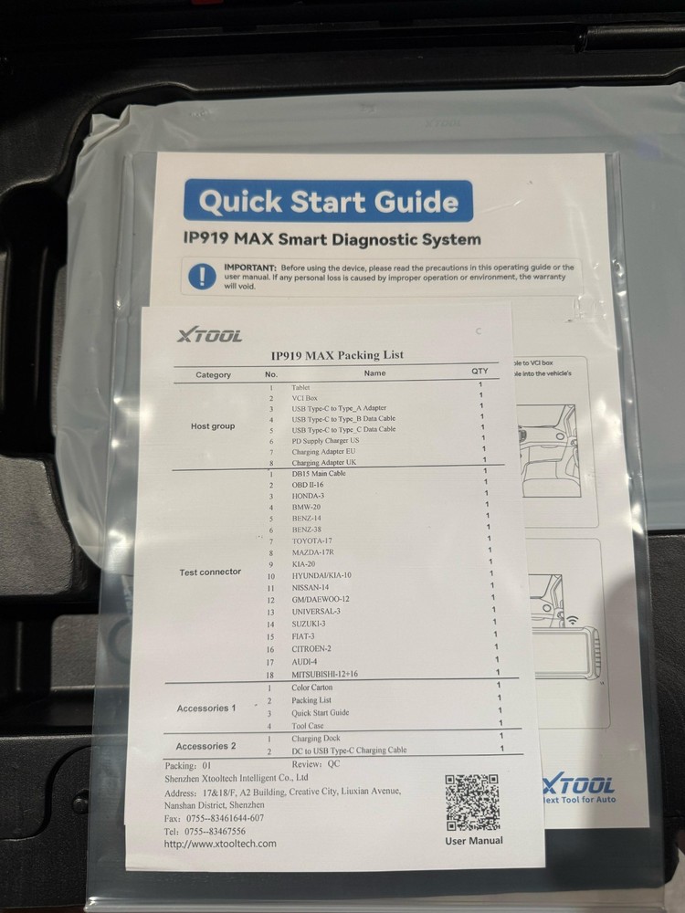 XTOOL IP919 MAX 2025 Diagnostic Tool J2534 Programming ECU Coding Bidirectional
