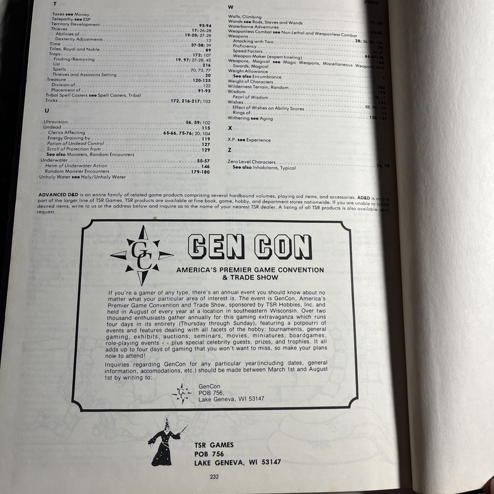 DUNGEON MASTERS GUIDE _ 1st First Print 1979 Advanced Dungeons & Dragons