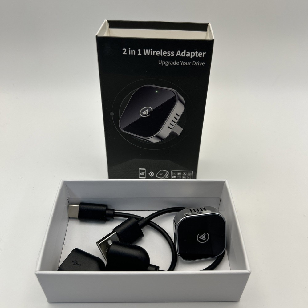 Teeran 2 in 1 Wireless CarPlay and Android Auto Adapter