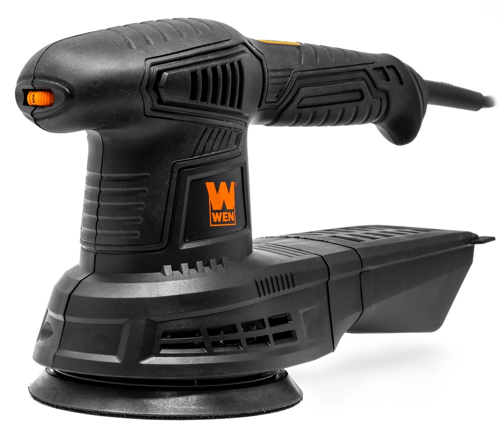 WEN 3.7-Amp 5-Inch Variable Speed Random Orbit Rotary Sander 5inch Hook-and-loop