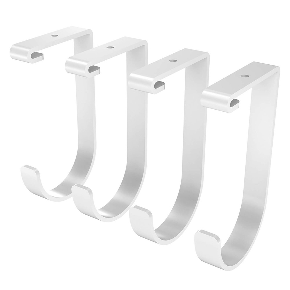 FLEXIMOUNTS 4 Pack Add On Storage Flat Hook Accessory for Garage Ceiling Rack...