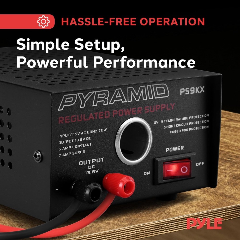 PS9KX Universal Compact Bench Power Supply-5 Amp Linear Regulated Home Lab Be...
