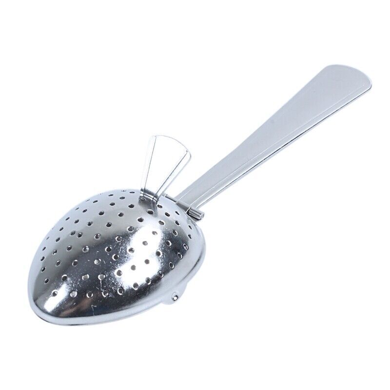 2/4* Silver Plated Stainless Steel Tea Filter Spoon Infuser Strainer Spoon Herbs