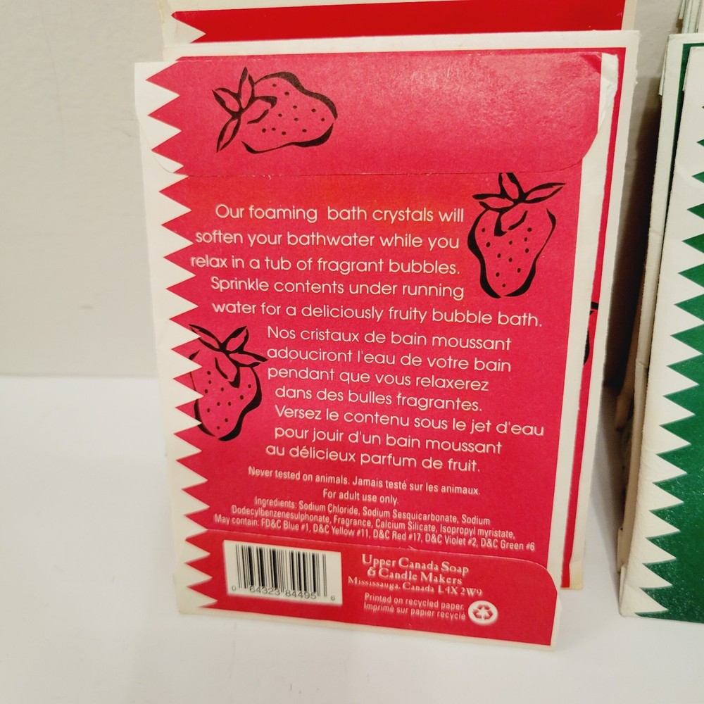 11 Mix Bath Salts Packets Upper Canada Apple and Strawberry