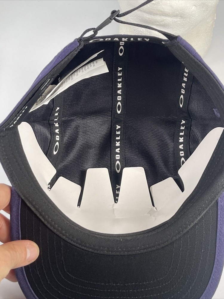 5 Panel Oakley Team Patch Hat Blackout Black Baseball Cap New S/M Adjustable Wow