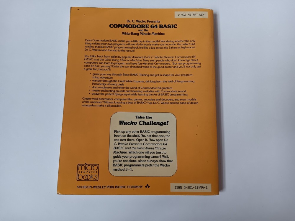 Dr C Wacko Presents Commodore 64 Basic & The WhizBang Micracle Machine Book