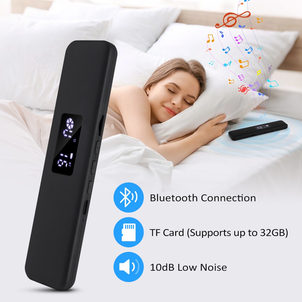 Under Pillow Bone Conduction Bluetooth Speaker White Noise Sleep Aid Soundbar