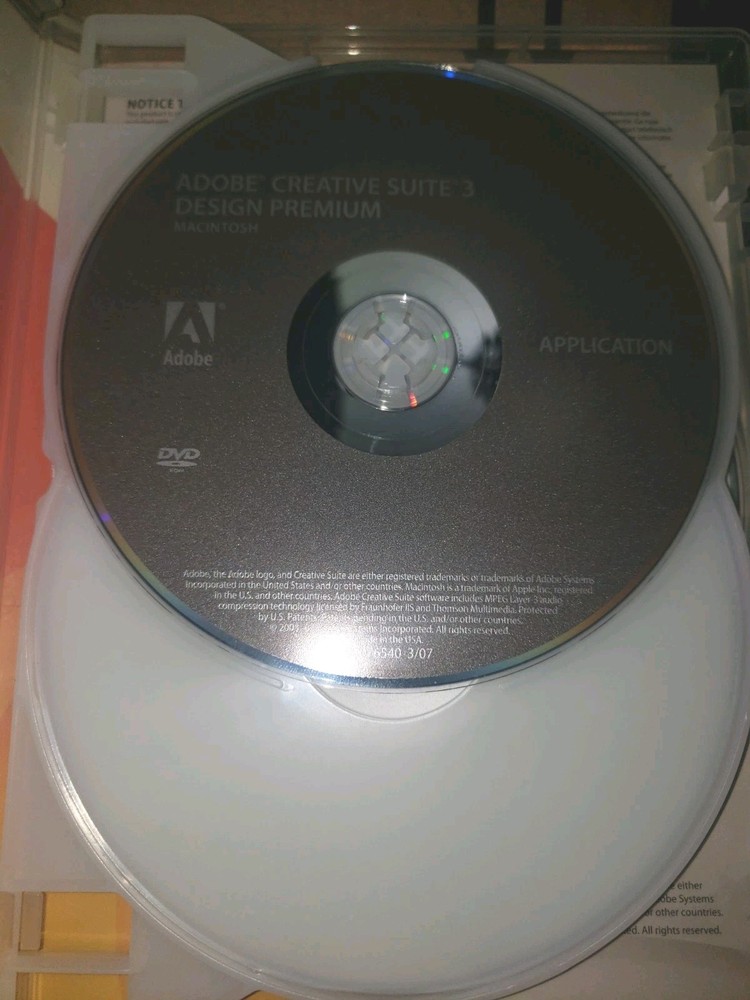 Adobe Creative Suite 3 Design Premium CS3 Mac DVD Vintage Software