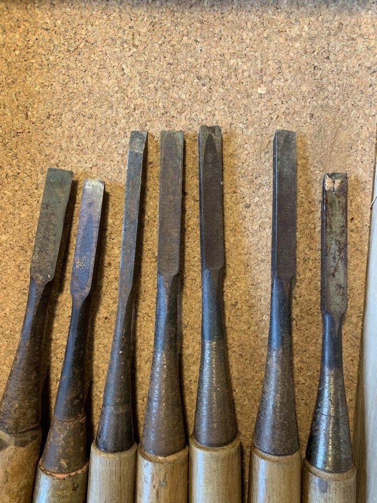 Vintage Wood Carving Tools Set 12 Pieces Chisels and Gouges Hand Tools