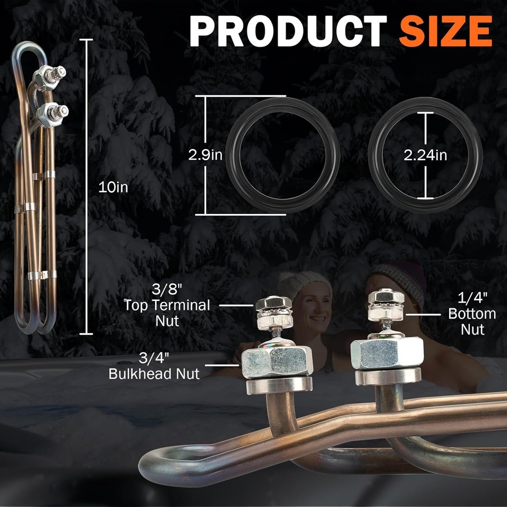 5.5KW 240V Universal Heating Element Replacement for Balboa Spa Heater Element,