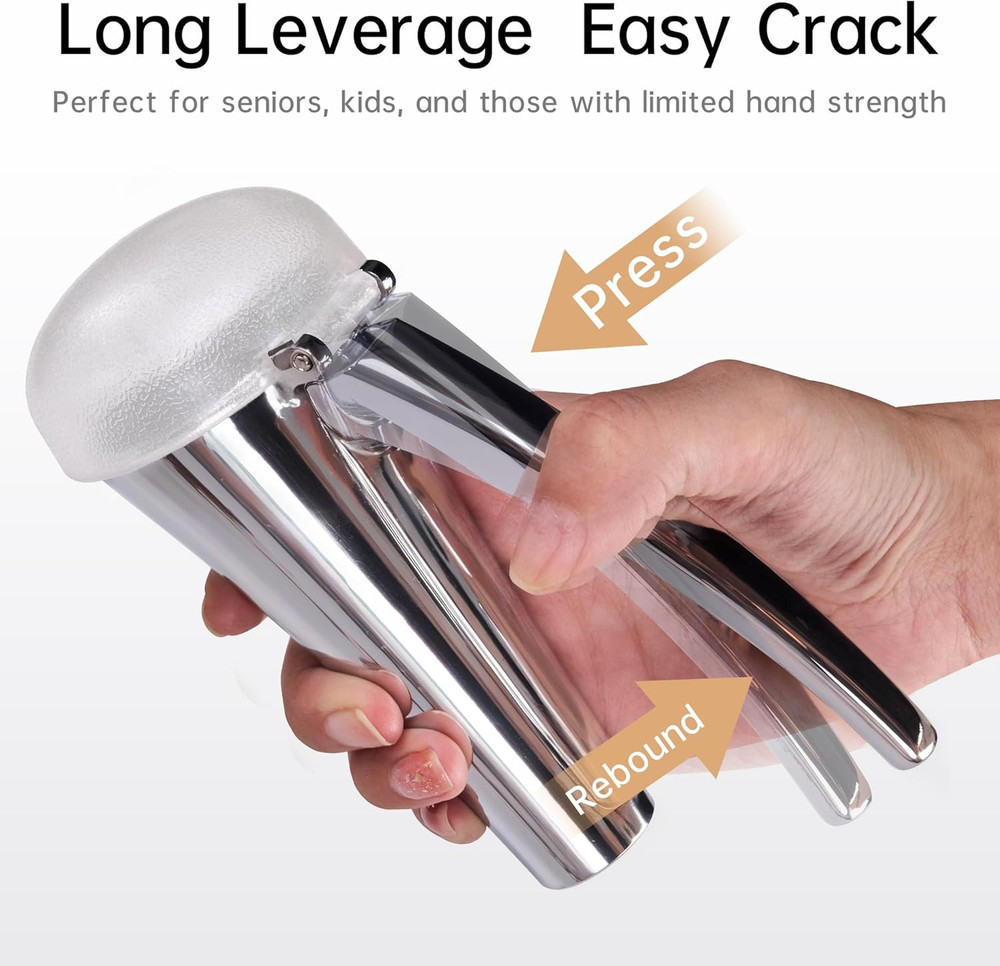 Nutcracker: Effortlessly Cracks Large to Medium Nuts, Heavy Duty Nut Cracker Too