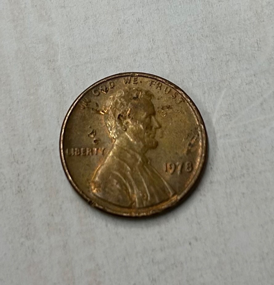 1978 Lincoln penny DDR error