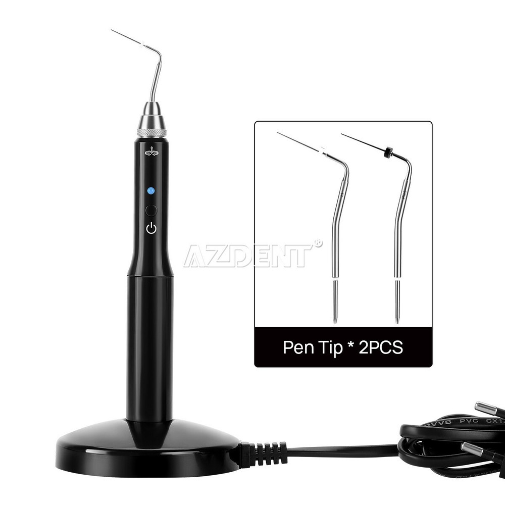 Dental Gutta Percha Obturation System Endo Heated Pen Wireless Eododontic+2 Tips