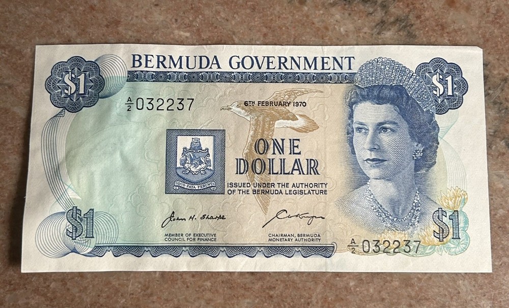 Bermuda Government 1970 $1 Banknote